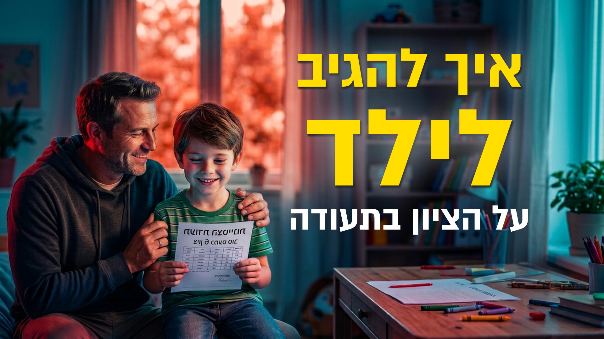 איך להגיב לילד על הציון בתעודה